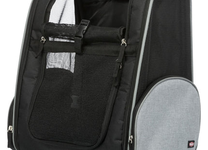 Praktischer schwarzer Nylon-Trolley von Trixie für unterwegs