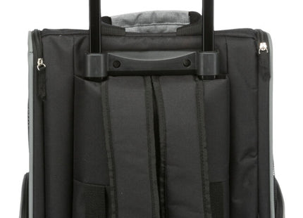 Praktischer schwarzer Nylon-Trolley von Trixie für unterwegs