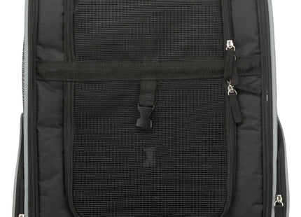 Praktischer schwarzer Nylon-Trolley von Trixie für unterwegs