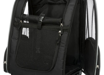 Praktischer schwarzer Nylon-Trolley von Trixie für unterwegs