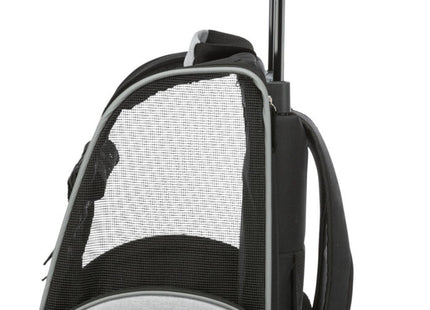Praktischer schwarzer Nylon-Trolley von Trixie für unterwegs