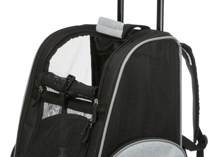 Praktischer schwarzer Nylon-Trolley von Trixie für unterwegs