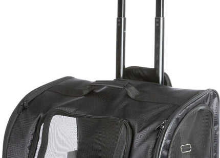 Schwarzer Trixie Trolley für stilvolles und bequemes Reisen mit Ihrem Haustier