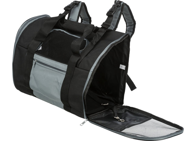 Schwarzer und grauer Trixie Rucksack Connor - praktisch und stylisch