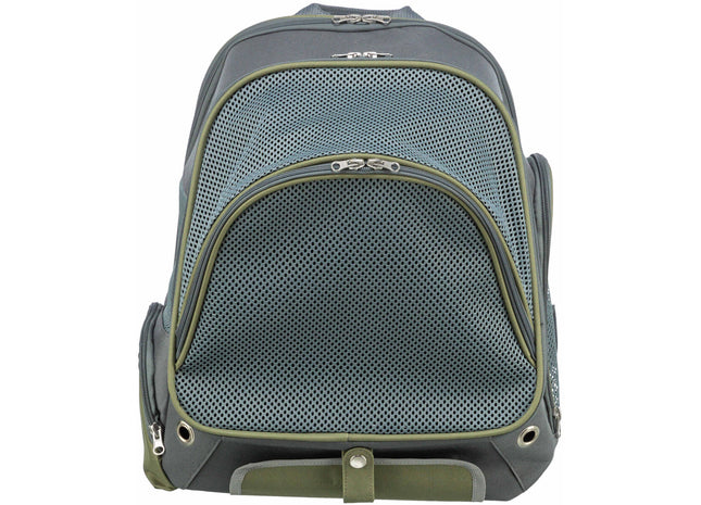 Modischer grau-blauer Trixie Rucksack Lyla für unterwegs