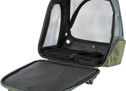 Modischer grau-blauer Trixie Rucksack Lyla für unterwegs