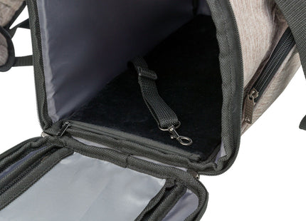 Trixie Rucksack Shiva - Transport-Rucksack braun/beige