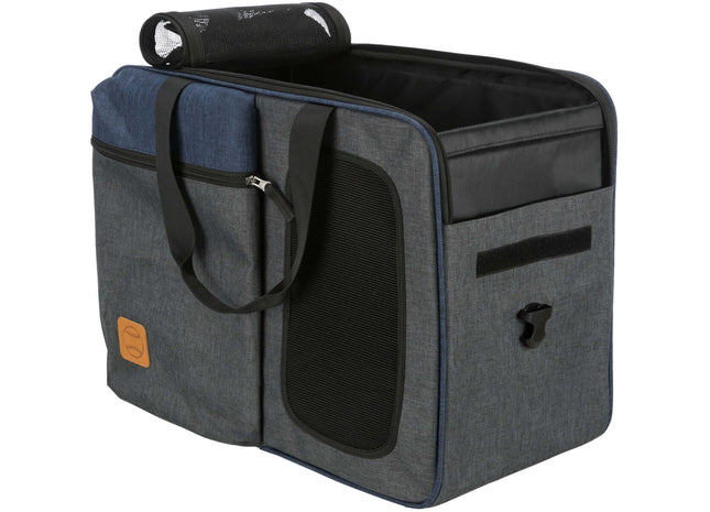 Praktischer 2-in-1 Rucksack und Tasche in Graublau von Trixie