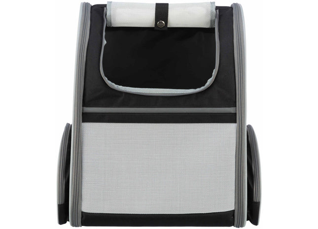 Modischer Trixie Rucksack in Hellgrau und Schwarz