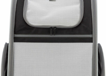 Modischer Trixie Rucksack in Hellgrau und Schwarz