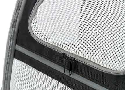 Modischer Trixie Rucksack in Hellgrau und Schwarz