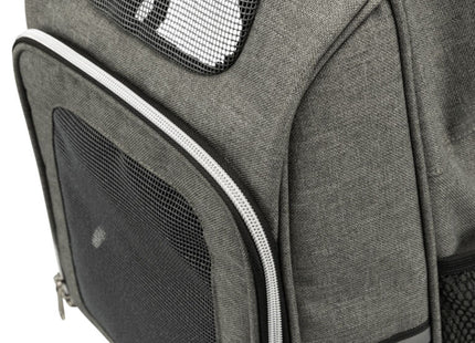 Praktischer grauer Rucksack von Trixie für unterwegs