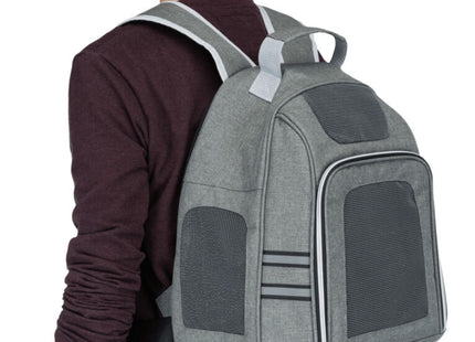 Praktischer grauer Rucksack von Trixie für unterwegs