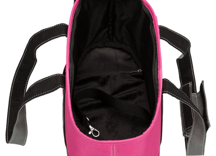 Moderne Trixie-Tasche in Pink und Grau für stilbewusste Frauen