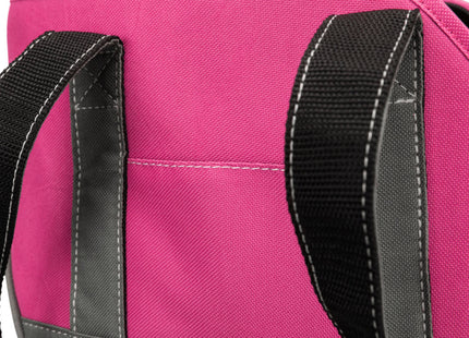 Moderne Trixie-Tasche in Pink und Grau für stilbewusste Frauen