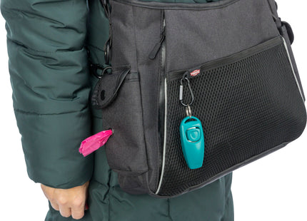 Praktische Gassi- und Dummy-Tasche in Anthrazit für unterwegs