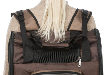 Modischer Trixie Shiva Rucksack in Braun und Beige für den Alltag