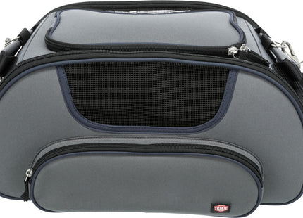 Stylische Trixie Airline-Tasche in Graublau mit Flügel-Design