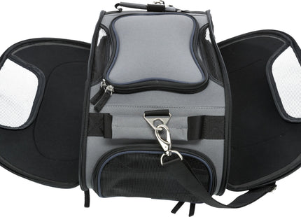 Stylische Trixie Airline-Tasche in Graublau mit Flügel-Design