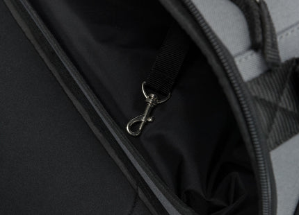 Stylische Trixie Airline-Tasche in Graublau mit Flügel-Design