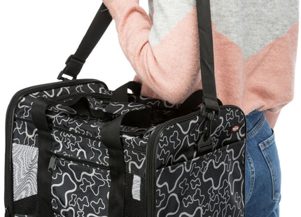 Stylische schwarze Nylontasche von Trixie für unterwegs