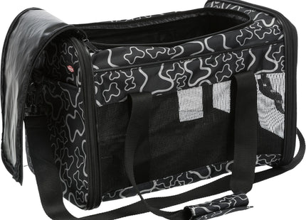 Stylische schwarze Nylontasche von Trixie für unterwegs