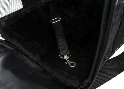 Stylische schwarze Nylontasche von Trixie für unterwegs