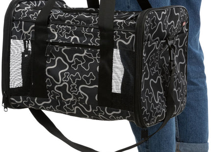 Stylische schwarze Nylontasche von Trixie für unterwegs