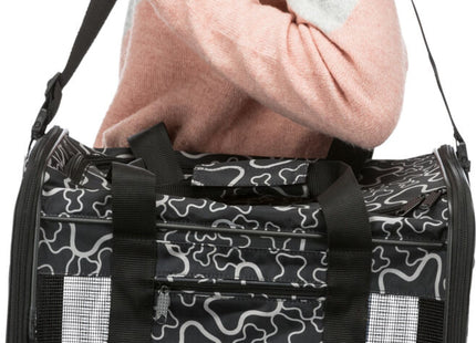 Stylische schwarze Nylontasche von Trixie für unterwegs