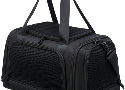 Schwarze Trixie Airline-Tasche für sicheres Reisen mit Ihrem Haustier
