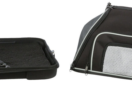 Schwarze und graue Trixie Airline-Tasche für stressfreies Boarding