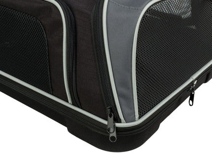 Schwarze und graue Trixie Airline-Tasche für stressfreies Boarding