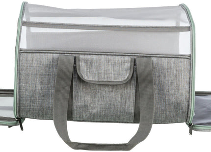 Moderne Trixie-Tasche in Grau-Mint, perfekt für unterwegs