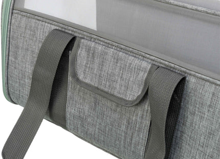 Moderne Trixie-Tasche in Grau-Mint, perfekt für unterwegs