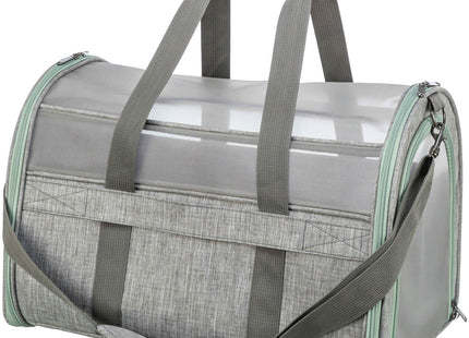 Moderne Trixie-Tasche in Grau-Mint, perfekt für unterwegs