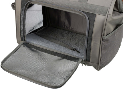 Schwarze und graue Trixie-Tasche Finlay für stilbewusste Haustierbesitzer