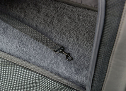 Schwarze und graue Trixie-Tasche Finlay für stilbewusste Haustierbesitzer