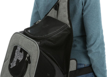 Praktische Trixie Fronttasche in Grau für unterwegs