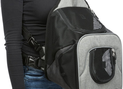 Praktische Trixie Fronttasche in Grau für unterwegs