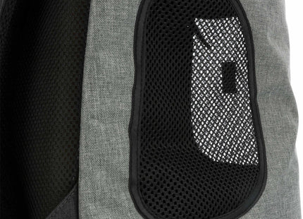 Schwarzer und grauer Trixie Timon Rucksack für unterwegs
