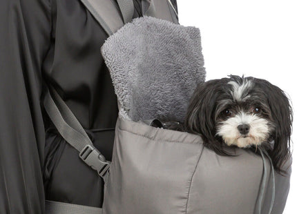 Praktische graue Fronttasche Molly von Trixie für unterwegs