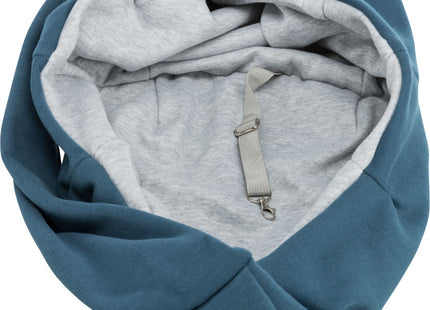 Praktische Trixie Fronttasche in zartem Blau und Hellgrau