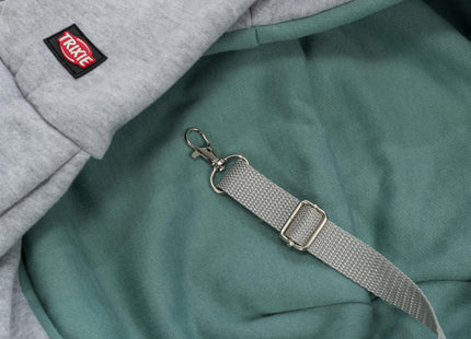 Praktische Trixie Junior Fronttasche in Hellgrau-Mint für unterwegs