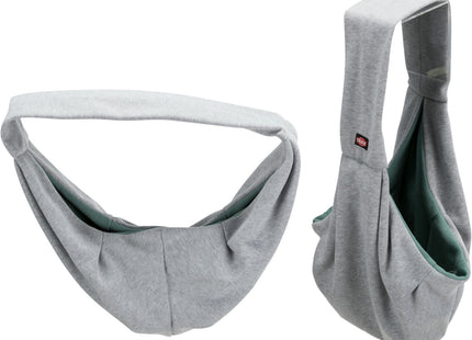 Praktische Trixie Junior Fronttasche in Hellgrau-Mint für unterwegs