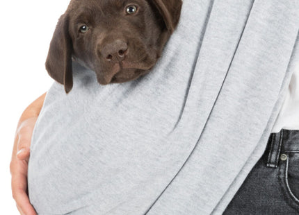 Praktische Trixie Junior Fronttasche in Hellgrau-Mint für unterwegs