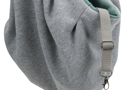 Praktische Trixie Junior Fronttasche in Hellgrau-Mint für unterwegs