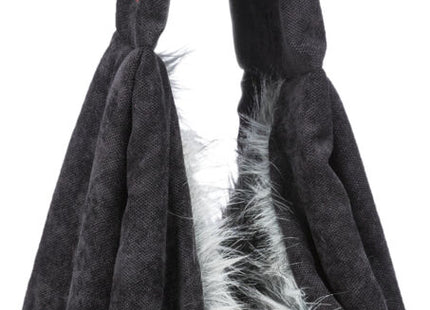 Schwarze und graue Trixie Fronttasche - praktisch und stilvoll für unterwegs