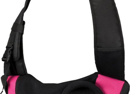 Praktische Trixie Fronttasche in Pink und Schwarz für unterwegs