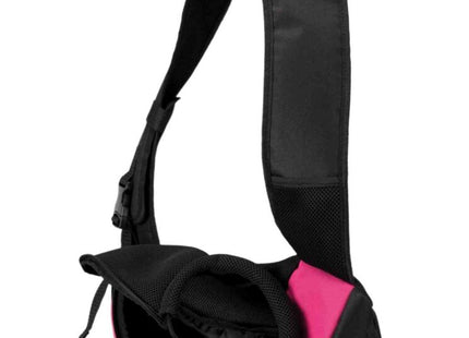 Praktische Trixie Fronttasche in Pink und Schwarz für unterwegs