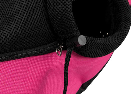 Praktische Trixie Fronttasche in Pink und Schwarz für unterwegs